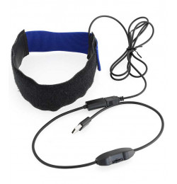 Opaska grzewcza obiektyw / odrośnik fi = 70-90 mm TS-Optics heater strap z wyjściem USB,  L=250 mm (grzałka; SKU: TSDHU25)