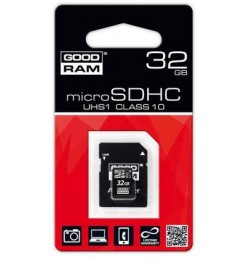 Karta microSDHC 32 GB klasa 10 (GOODRAM, SDU32GHCUHS1AGRR10)