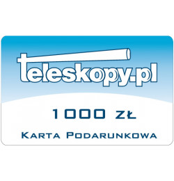 Bon podarunkowy na zakupy w Teleskopy.pl - 1000 PLN (aka bon prezentowy / karta podarunkowa prezentowa / voucher)