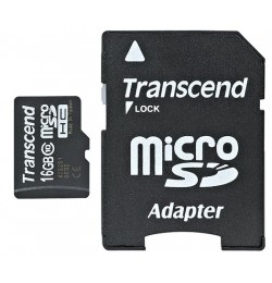 Karta microSDHC 16 GB klasa 10 z adapterem SD do GoPro (TRANSCEND)