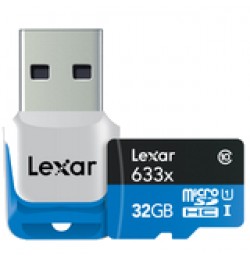 Karta 32 GB klasa 10 z czytnikiem USB 3.0 Lexar High-Performance 633x microSDHC/microSDXC UHS-I