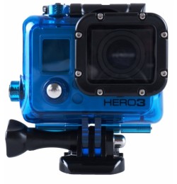 Obudowa wodoodporna do GoPro Hero 3, 3+, 4, do 60 metrów, niebieska (zamiennik)