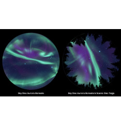 Aurora Borealis & Taiga - dysk (dwupak sceniczny) do planetarium Sega Toys (Astrial)